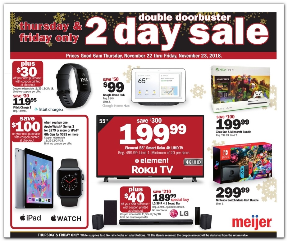 Meijer Black Friday 2019 Ad, Deals and Sales